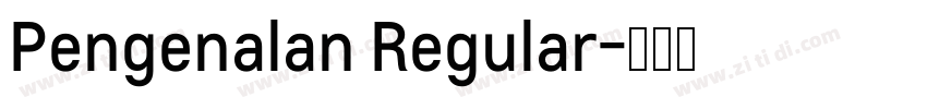 Pengenalan Regular字体转换